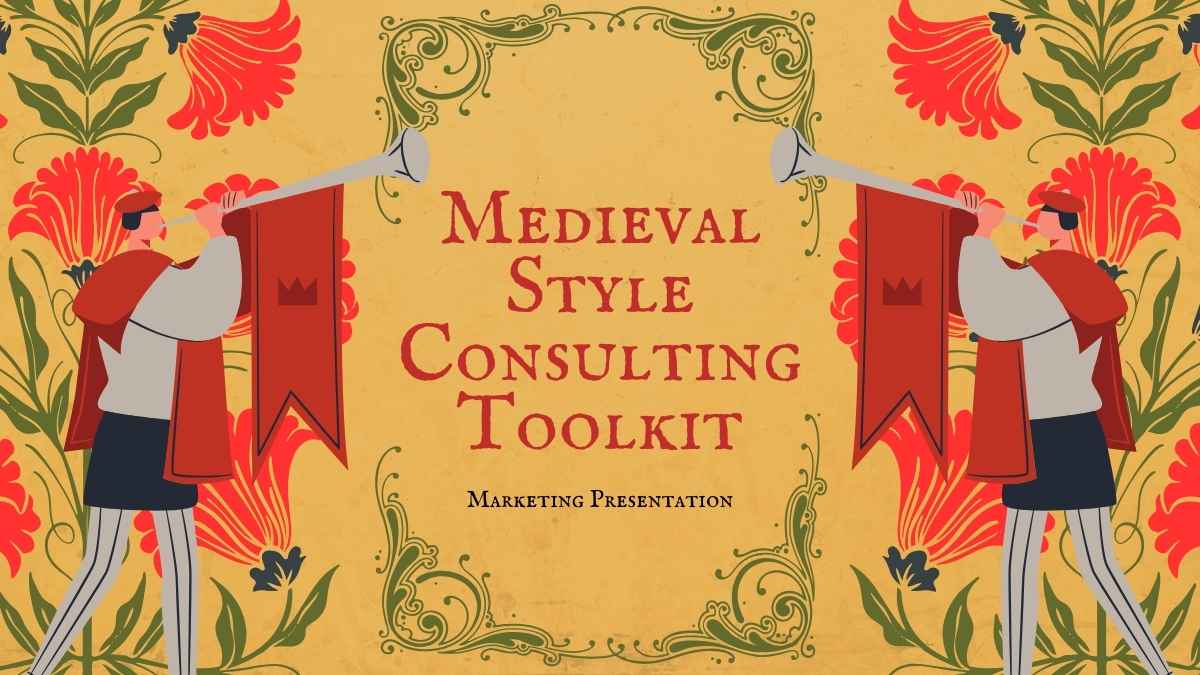 Kit de Consultoría con Estilo Medieval Ilustrativo Plantillas - diapositiva 1