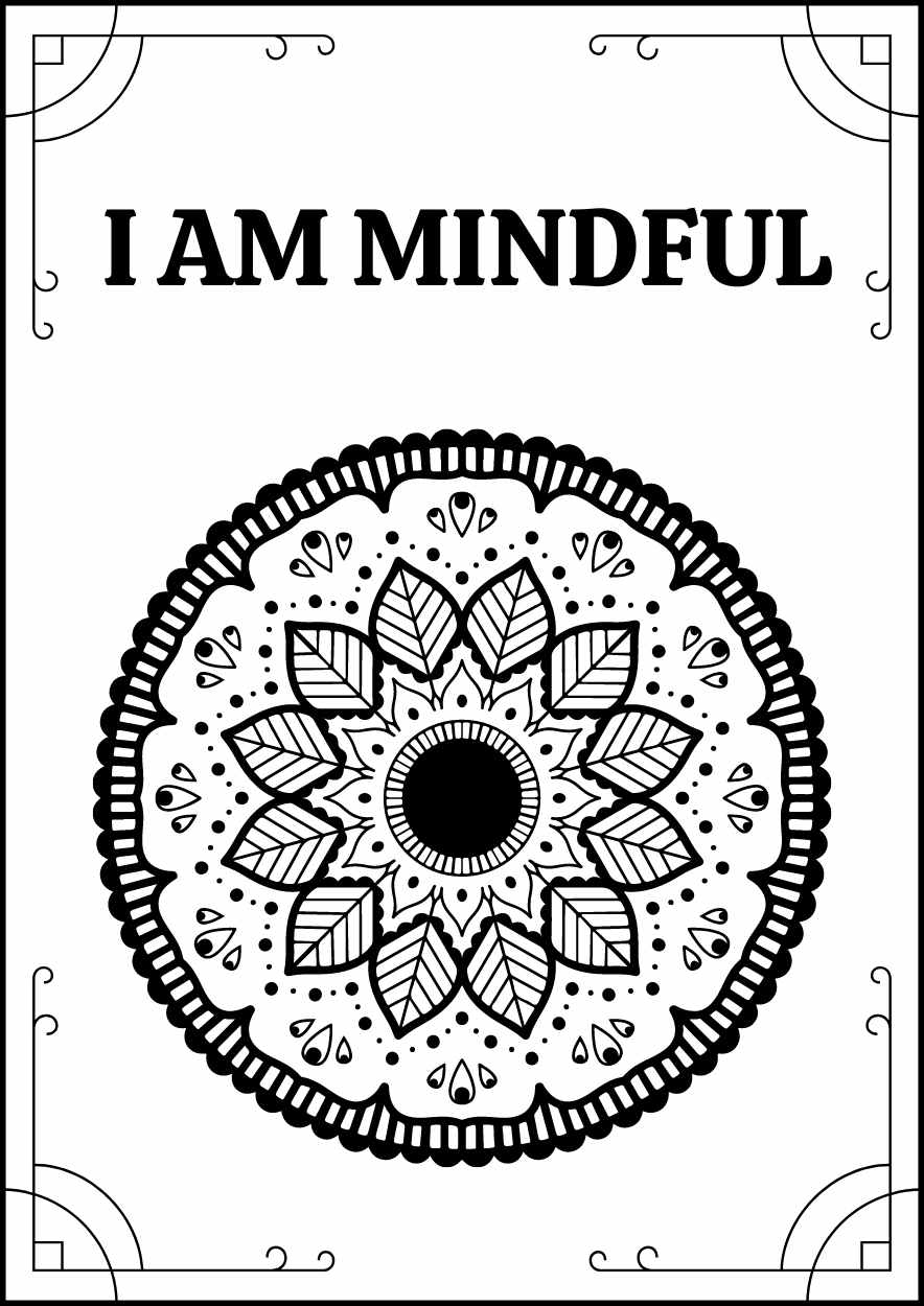 Intricate Mandala Coloring Worksheet for Adults - slide 2