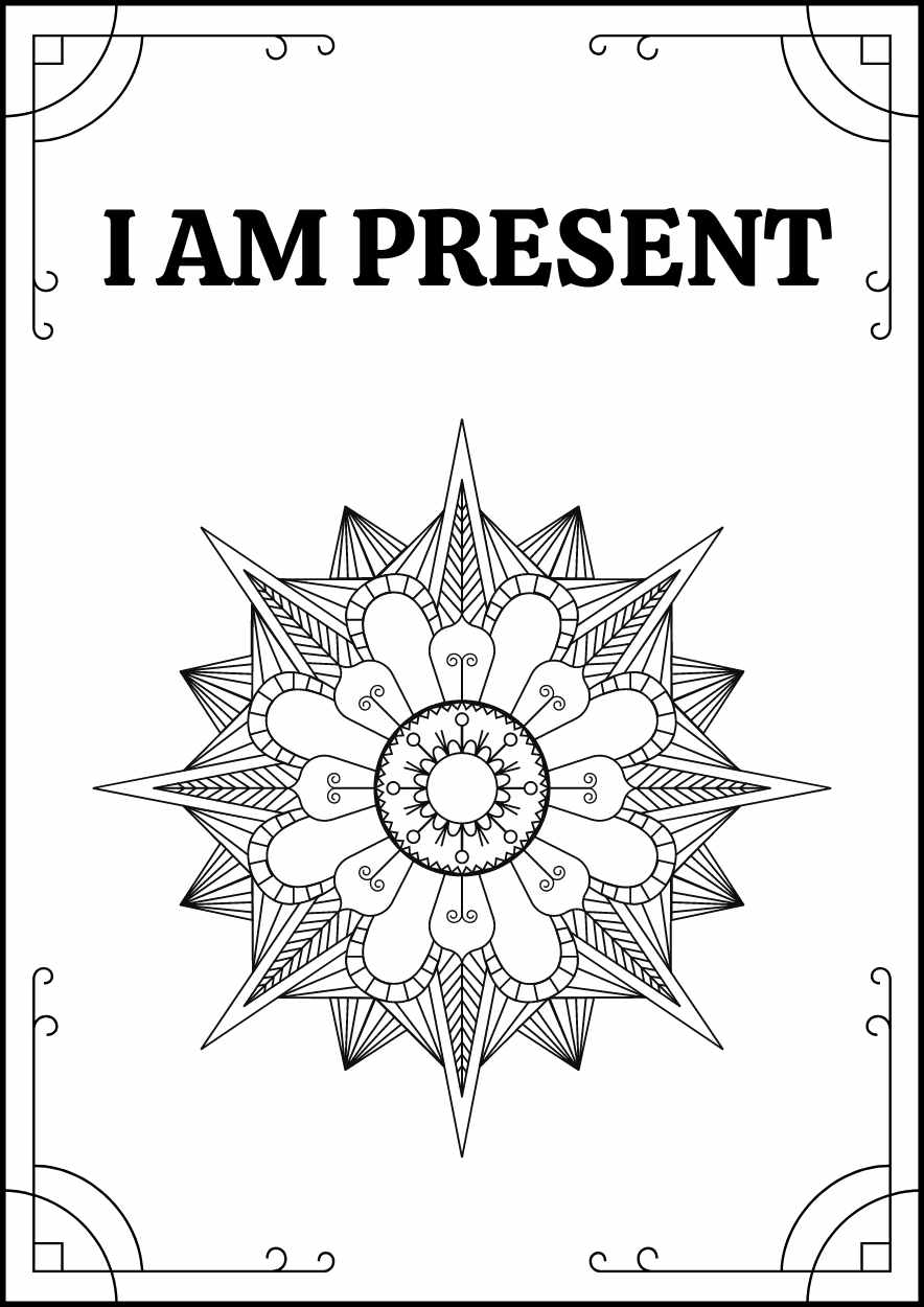 Intricate Mandala Coloring Worksheet for Adults - slide 5