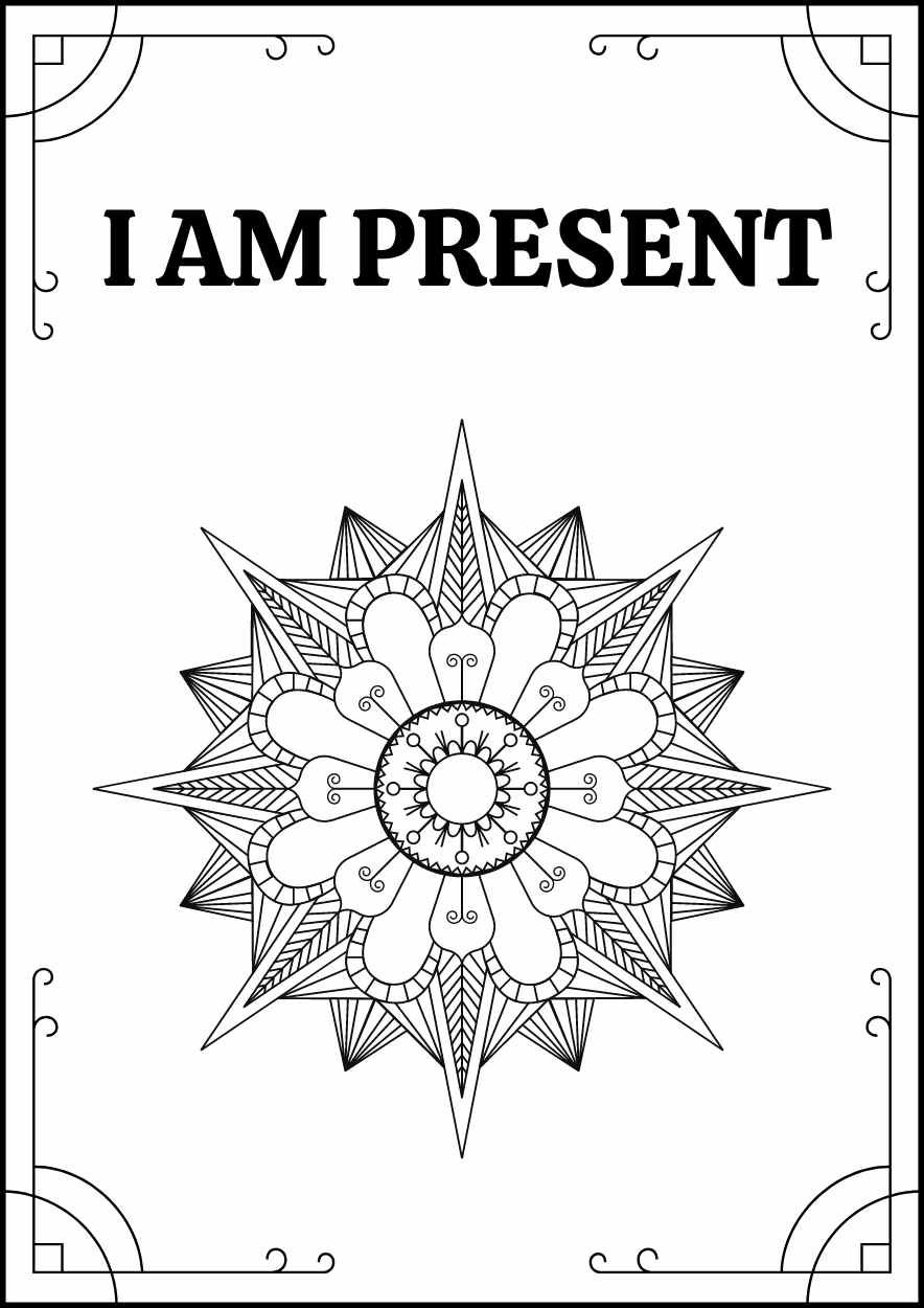 Intricate Mandala Coloring Worksheet for Adults - slide 5