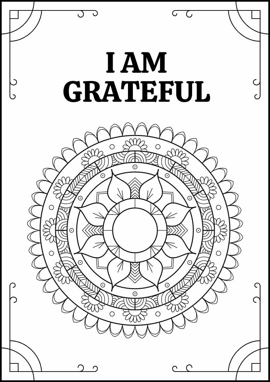 Intricate Mandala Coloring Worksheet for Adults - slide 7