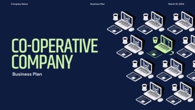 Slide Rencana Bisnis Perusahaan Koperasi Bergaya Isometric