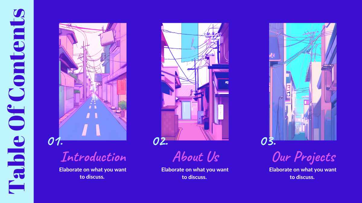 Japanese Pastel Streets Newsletter Slides - slide 3