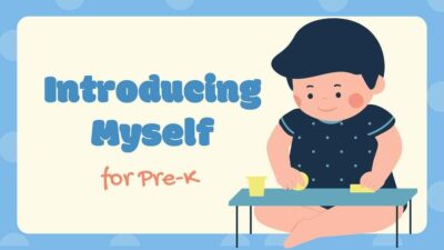 Kid Friendly Introducing Myself for Pre-K Slides