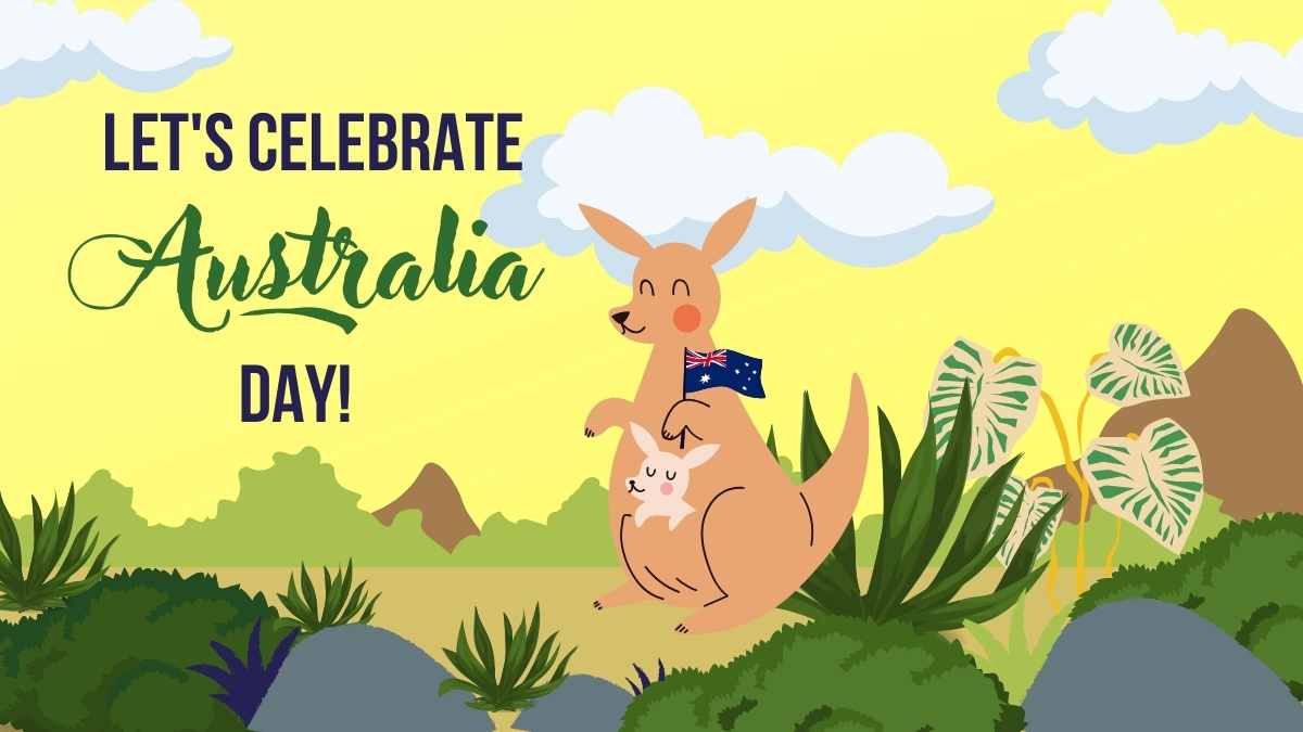 ¡Celebremos las Plantillas del Día de Australia! - diapositiva 1