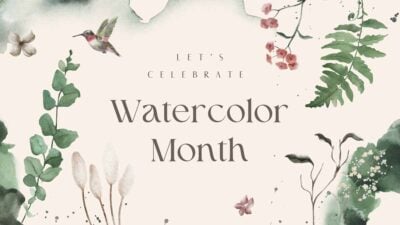 Let's Celebrate Watercolor Month Slides