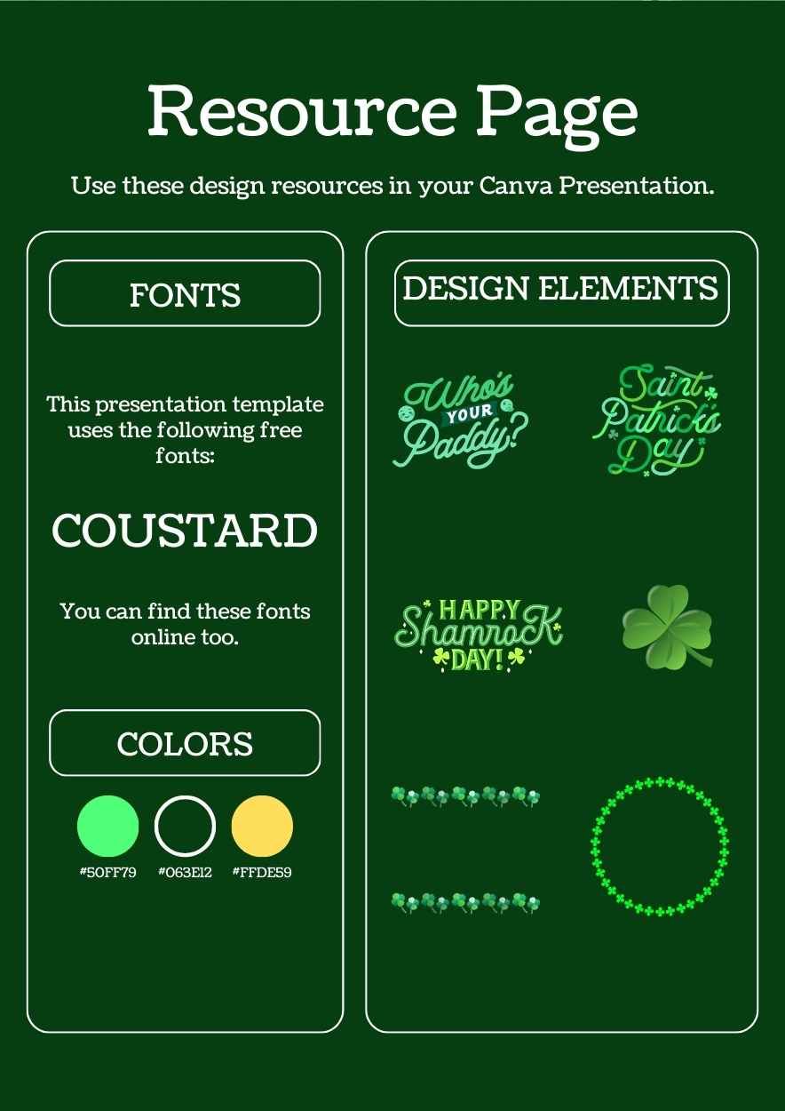 Lettering St. Patricks Day Flyer - diapositiva 4