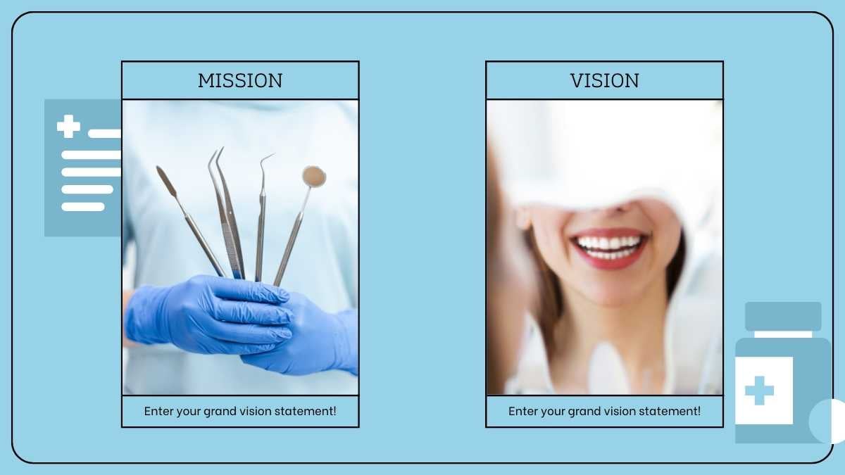 Light Blue Simple Modern Dental Care and Supplies Slides - slide 8