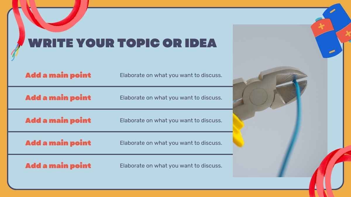 Slide Pelajaran IPA Sekolah Dasar tentang Listrik dengan Ilustrasi Vintage Biru Muda dan Oranye - slide 10