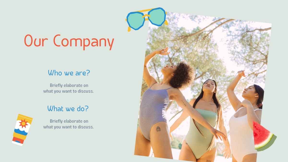 Retro Collage Swimwear Brand Business Slides - slide 8