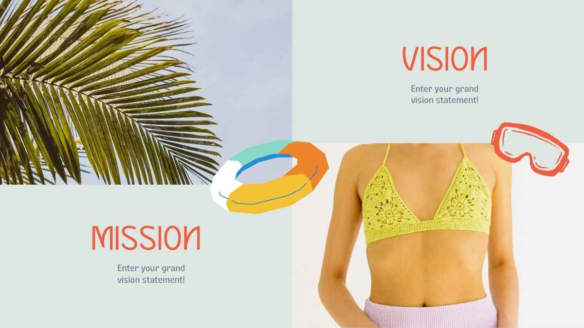 Retro Collage Swimwear Brand Business Slides - slide 9