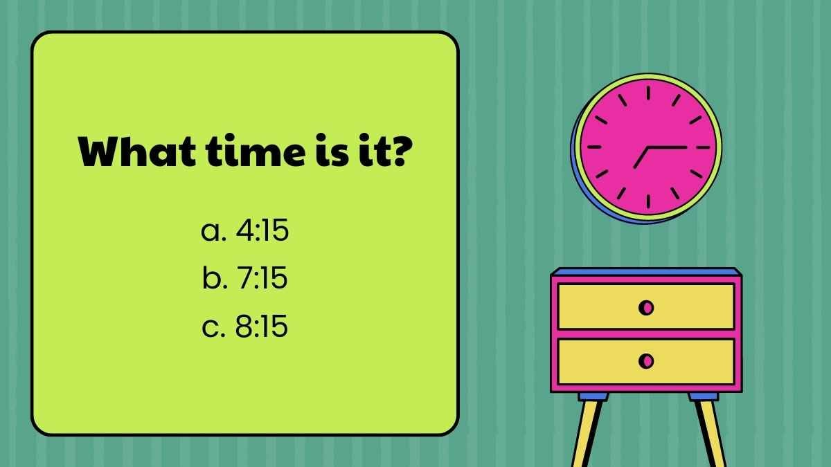 What Time Is It Quiz Slides - slide 9