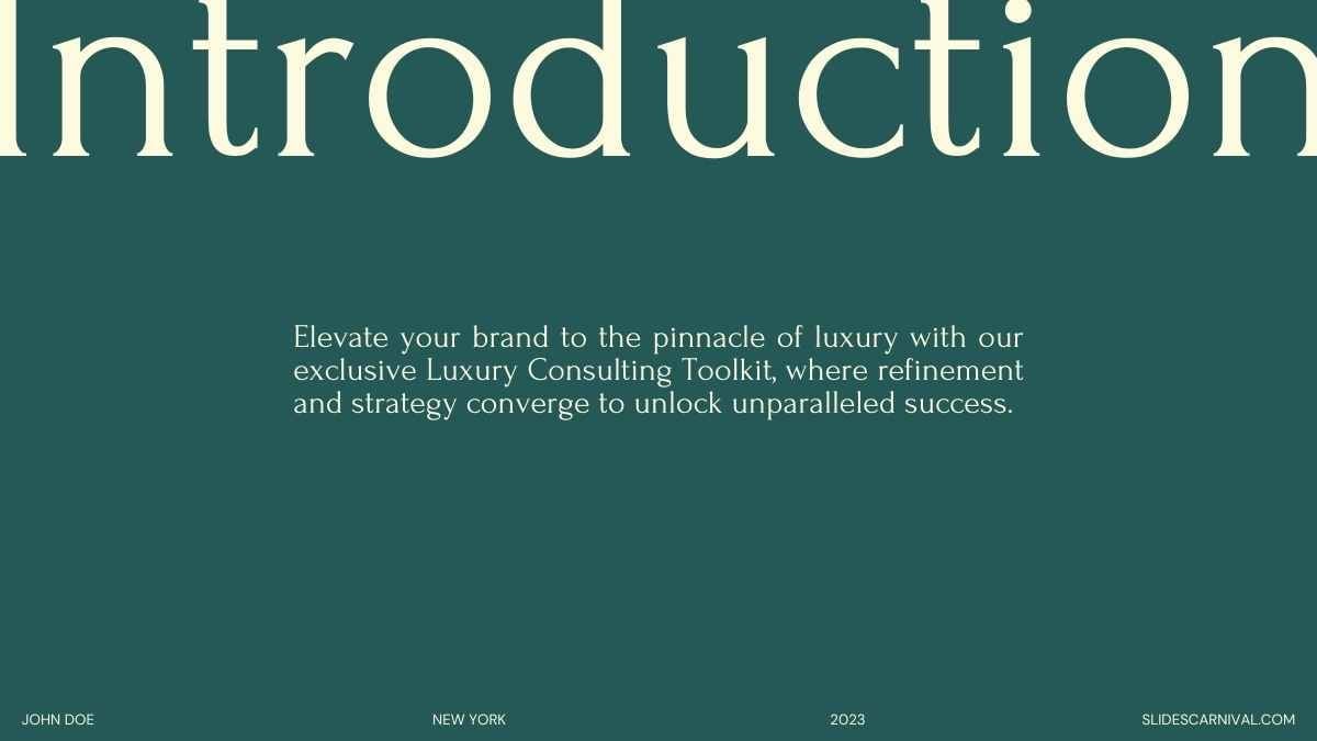 Modern Green Luxury Consulting Tool Slides - slide 4