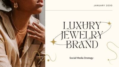 Luxury Jewelry Brand Social Media Strategy Slides