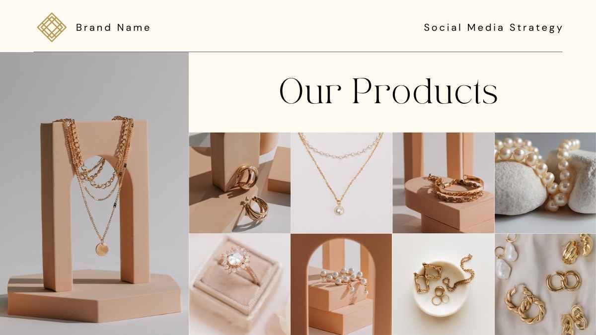 Luxury Jewelry Brand Social Media Strategy Slides - slide 4