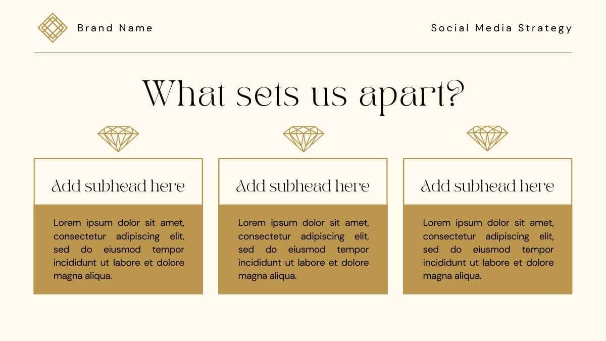 Luxury Jewelry Brand Social Media Strategy Slides - slide 6