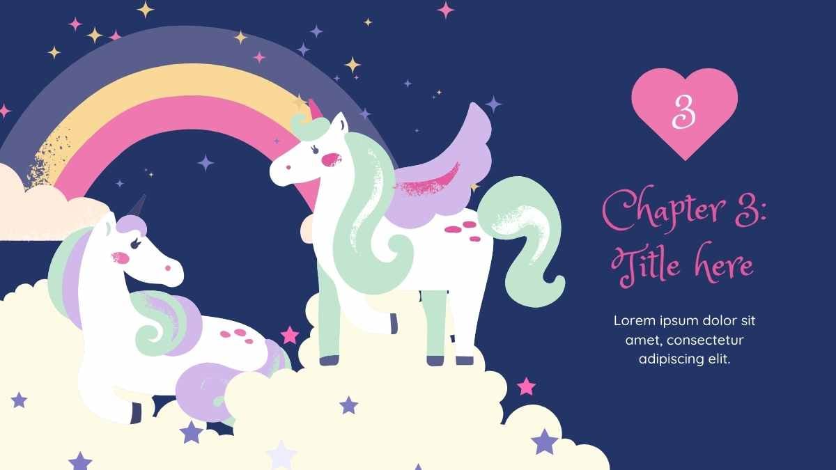 Plantillas de Cuento de Hadas: Unicornios Mágicos en el Castillo - diapositiva 14