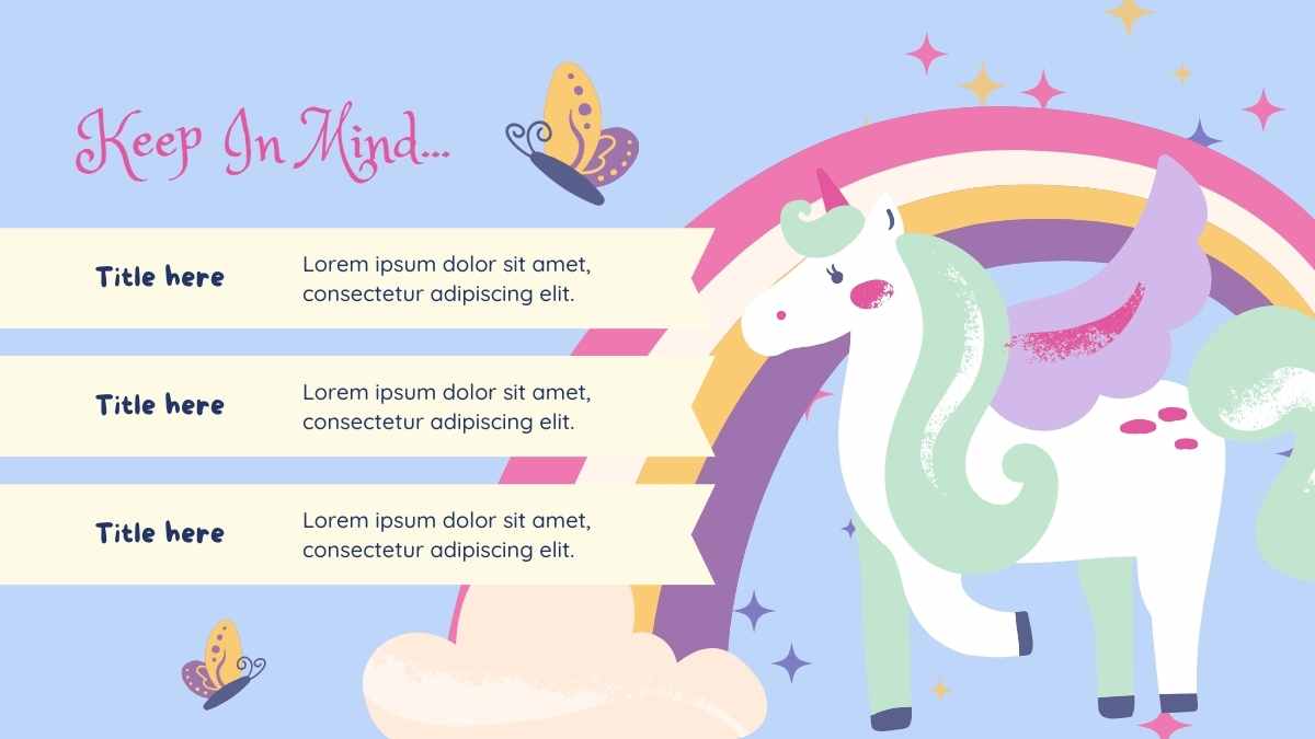 Plantillas de Cuento de Hadas: Unicornios Mágicos en el Castillo - diapositiva 5