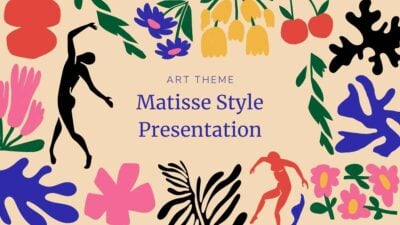 Slides Educacionais Criativos no Estilo de Arte Matisse