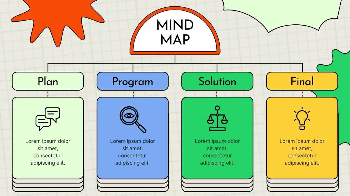 Slide Brainstorm Geometri Sederhana Berwarna Pink - slide 14