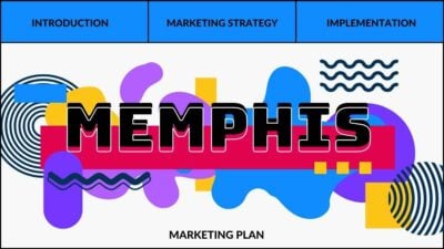 Plantillas de Plan de Marketing al Estilo Memphis