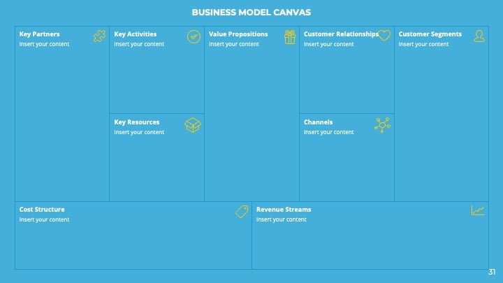 Blue & Yellow Corporate Slides - slide 31