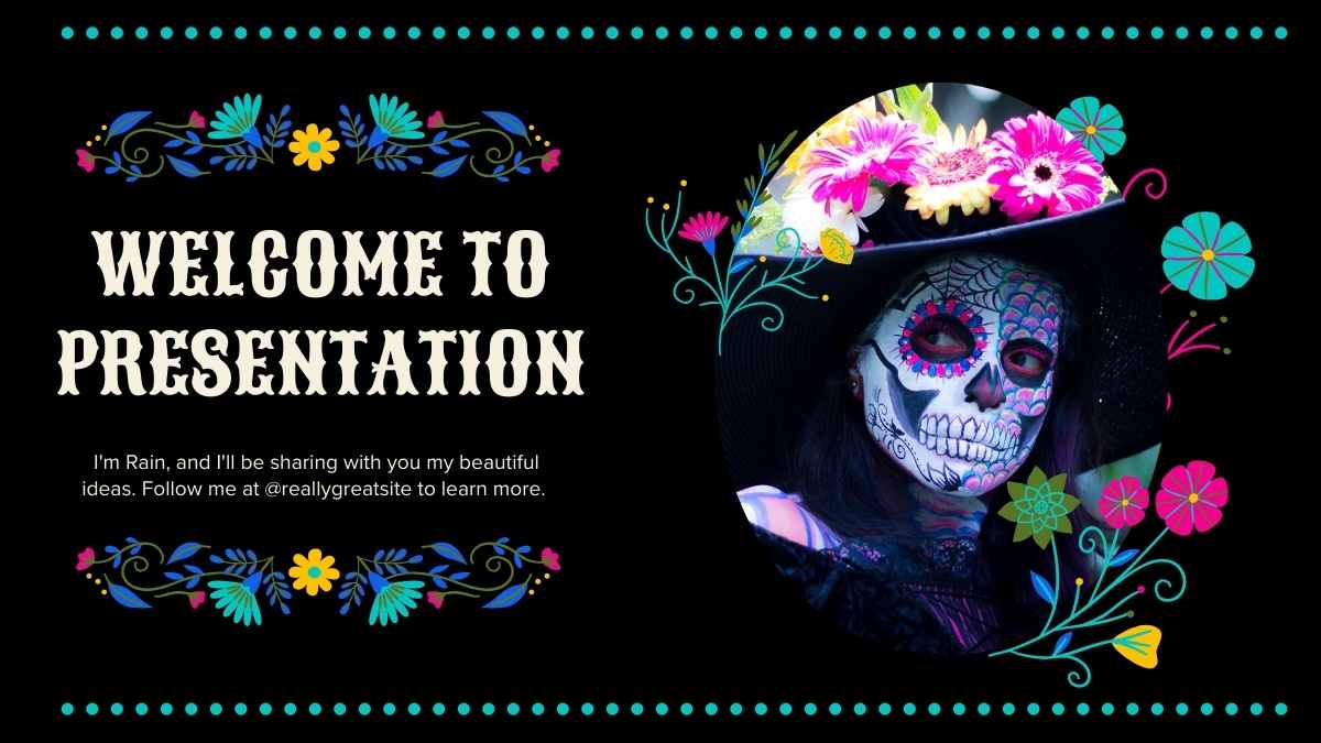 Mexican Day of the Dead Slides - slide 6