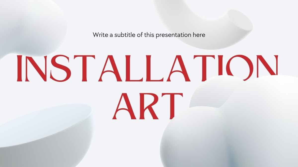 Professional White 3D Installation Art - slide 1