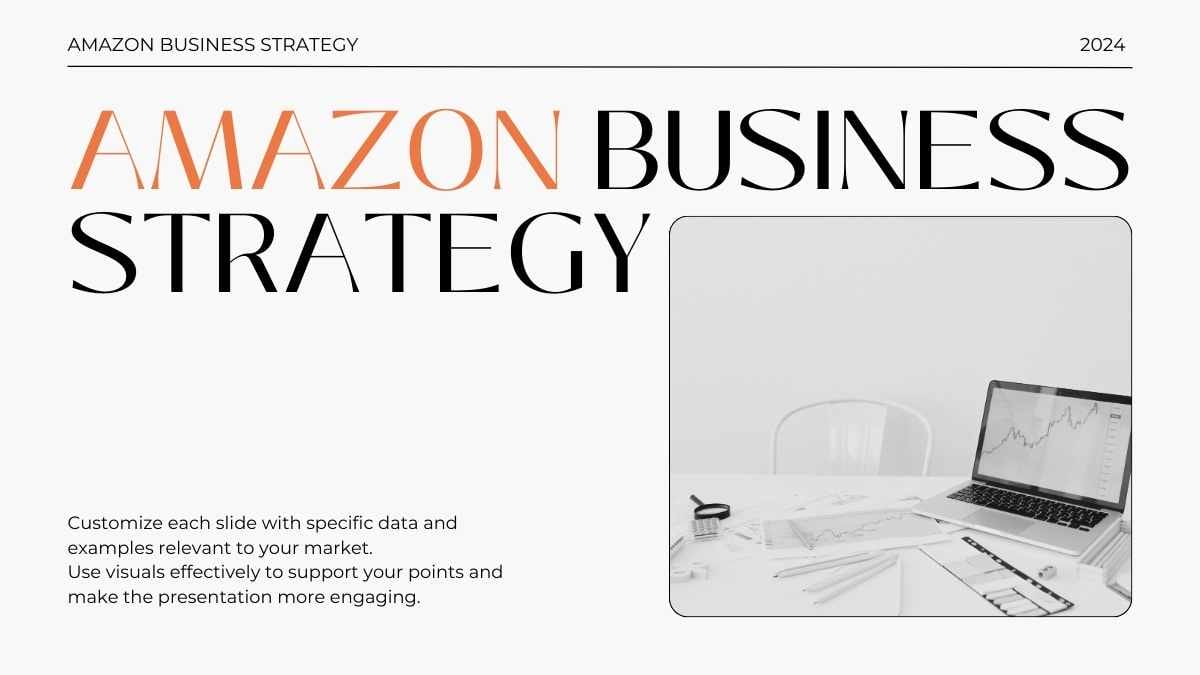 Minimal Amazon Business Strategy Slides - slide 1