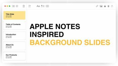 Minimal Apple Notes-Inspired Background Slides