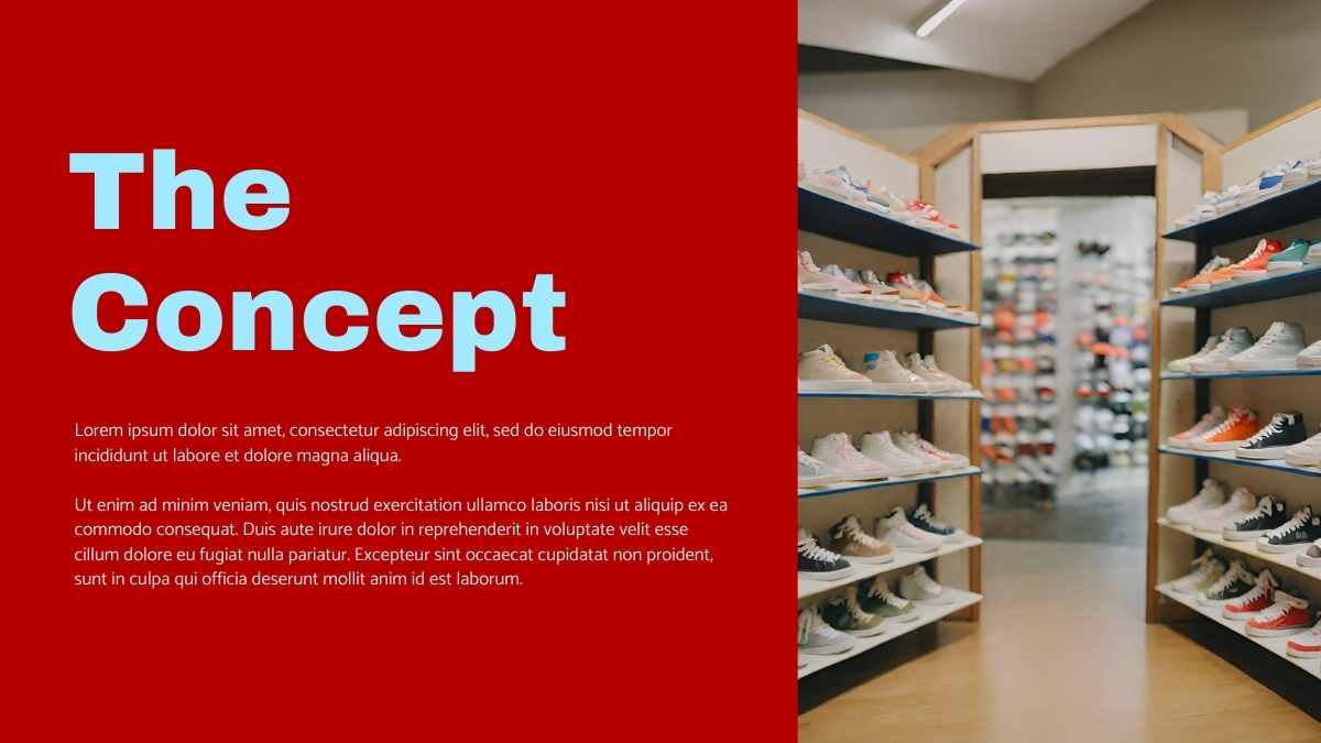 Red Minimal Athletic Shoe Store Business Plan Slides - slide 15