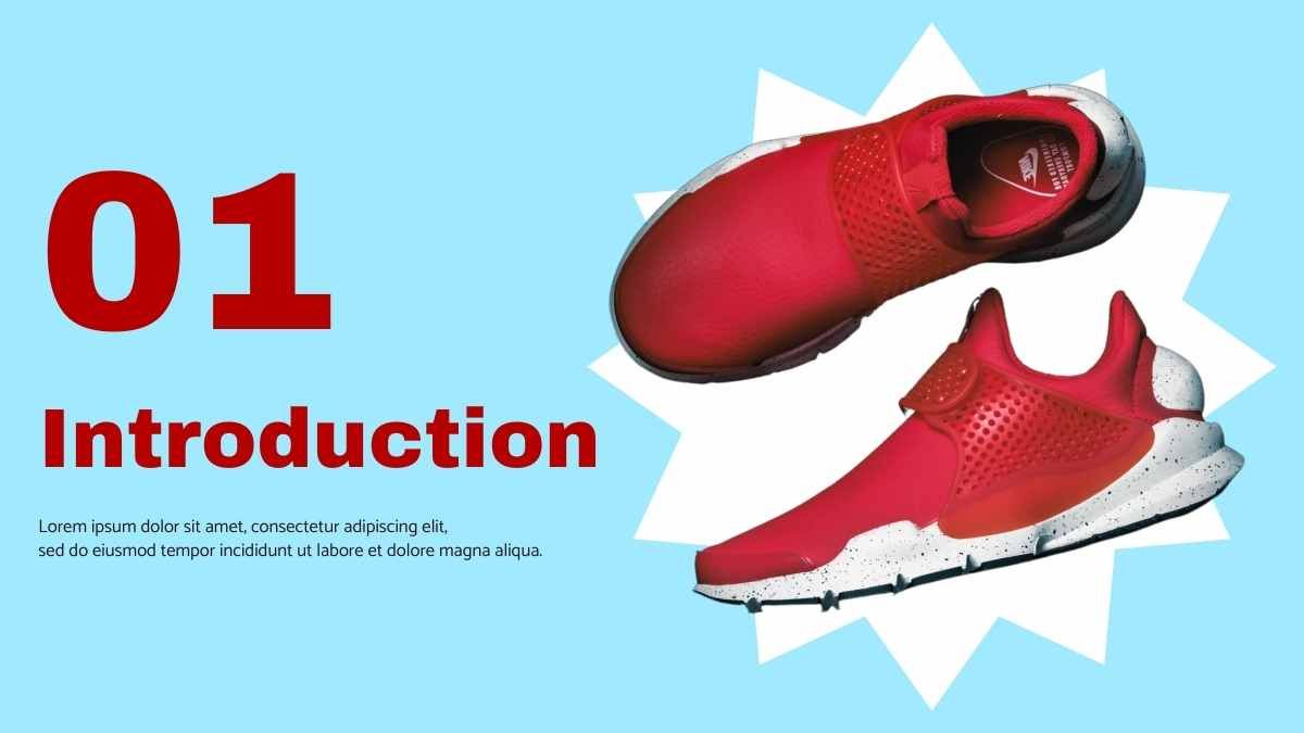 Red Minimal Athletic Shoe Store Business Plan Slides - diapositiva 3