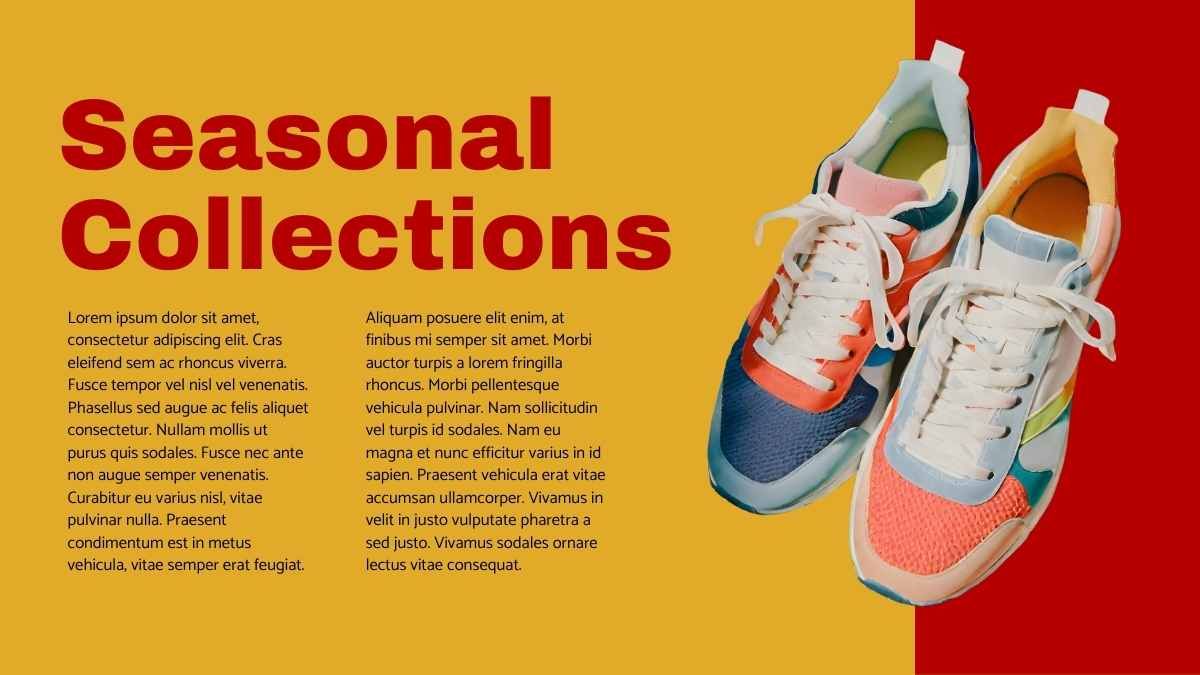 Red Minimal Athletic Shoe Store Business Plan Slides - diapositiva 9