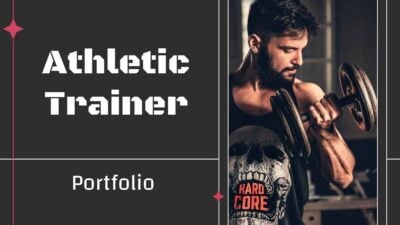 Minimal Athletic Trainer Portfolio Slides