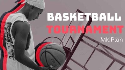 Slide Turnamen Basket Minimalis yang Memukau