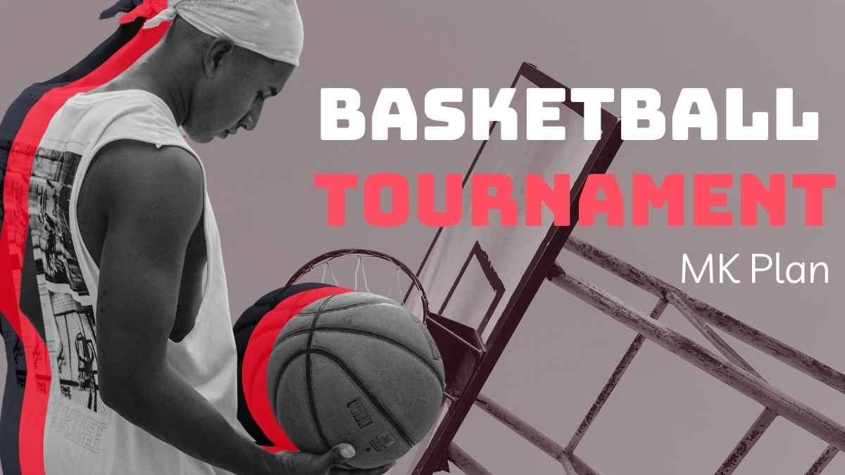 Minimal Basketball Tournament Slides - slide 1