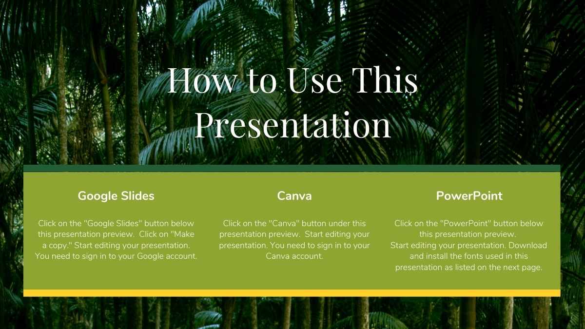 Slide Biologi Satwa Liar Hutan Hujan dengan Desain Minimal - slide 2