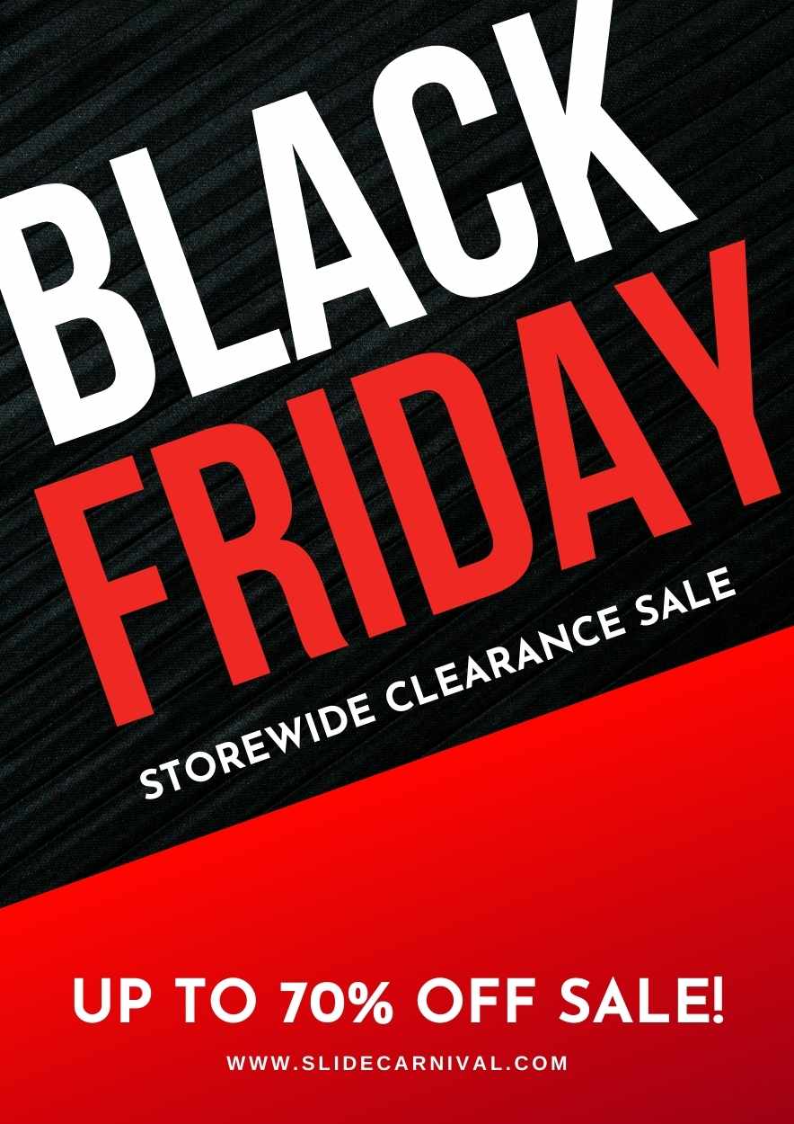 Minimal Bold Storewide Clearance Sale Black Friday Flyer - slide 2