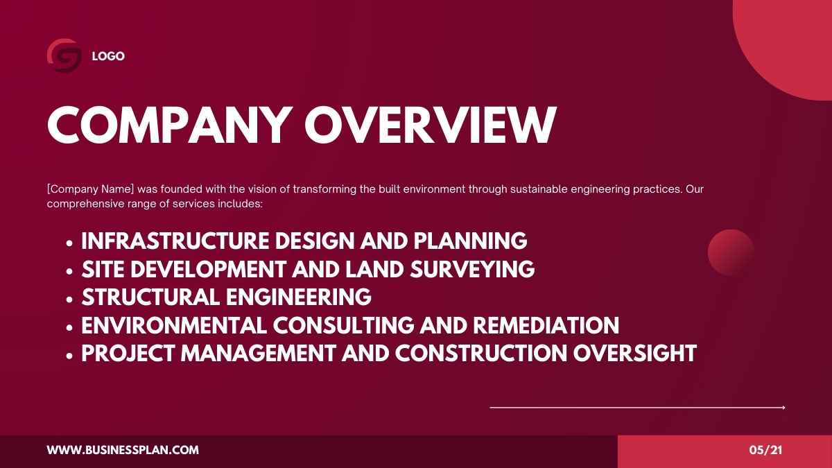 Minimal Civil Engineering Business Plan Slides - slide 5