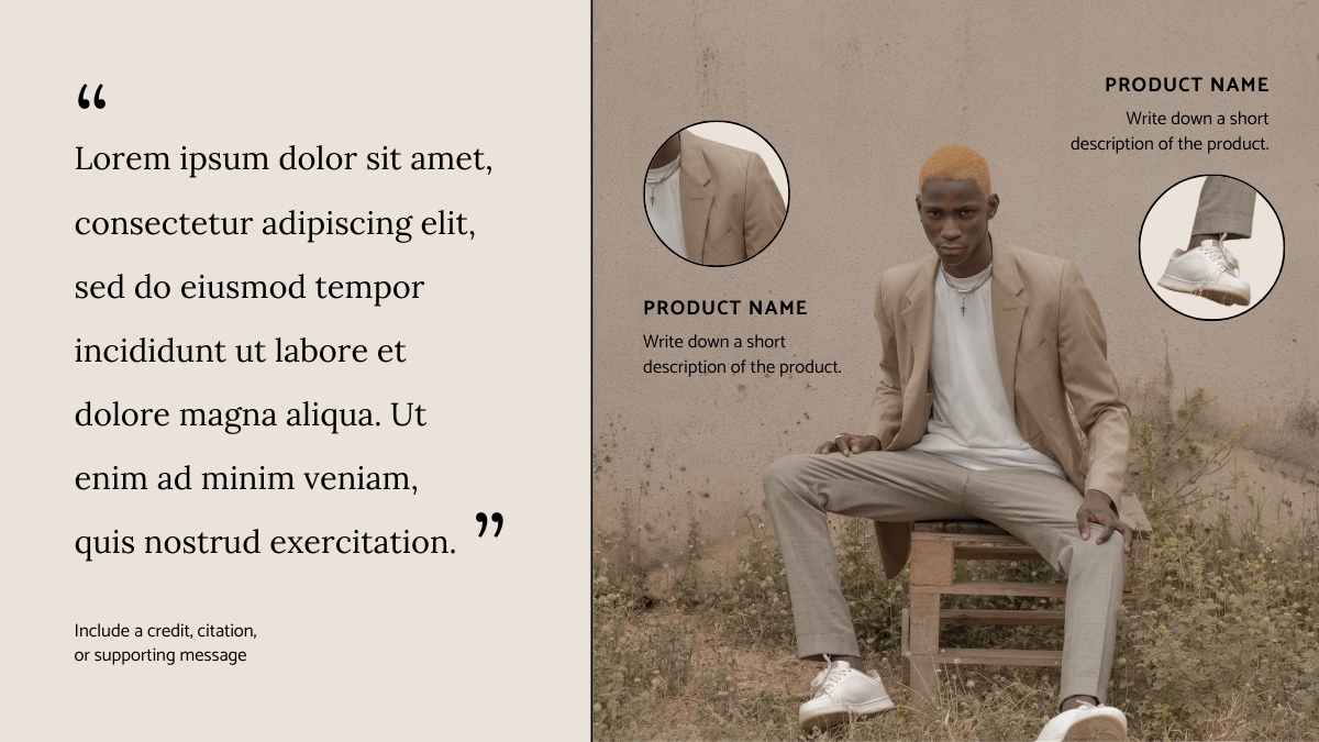 Minimal Classic Clothing Catalog Slides - slide 6