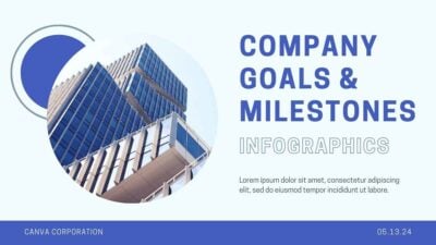 Minimal Company Goals And Milestones Infographics