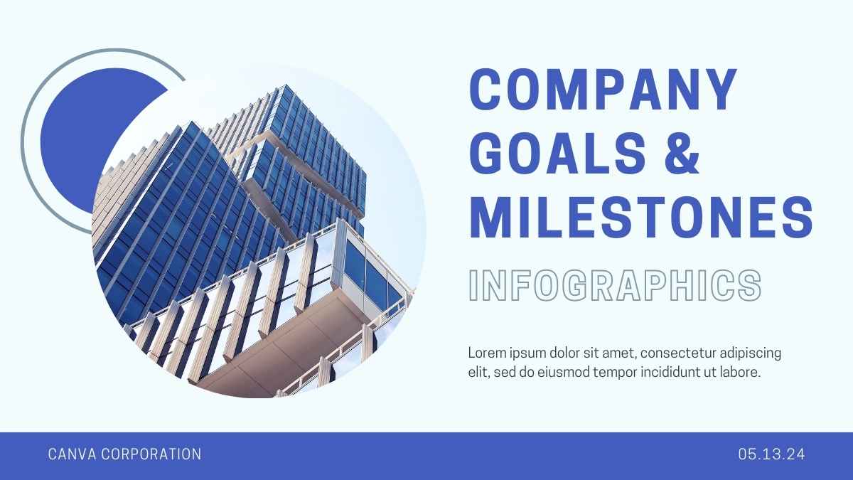 Minimal Company Goals And Milestones Infographics - slide 1