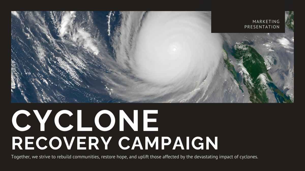 Simple Cyclone Recovery Campaign Slides - diapositiva 2