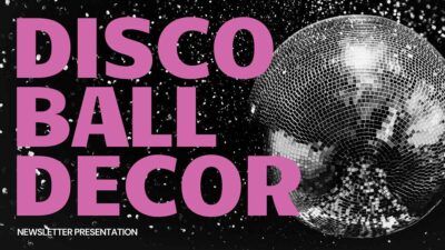Minimal Disco Ball Decor Newsletter
