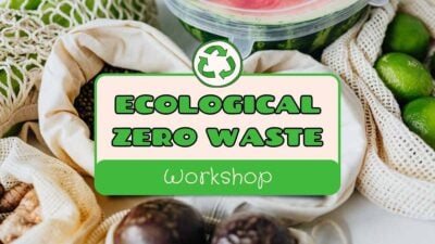 Plantillas Minimalistas para Taller Ecológico de Cero Desperdicio