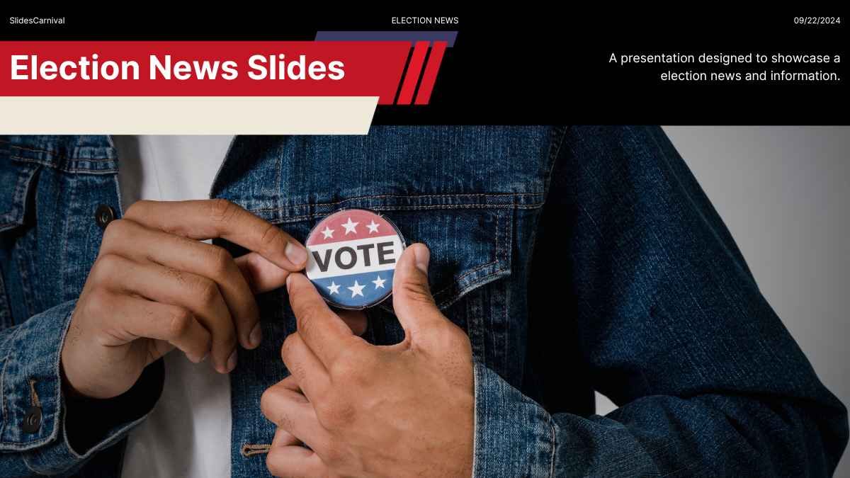 Minimal Election News Background Slides - slide 1