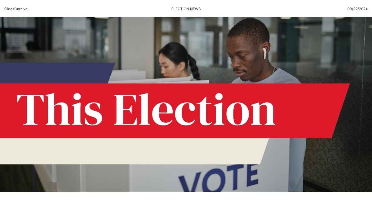 Minimal Election News Background Slides - slide 13