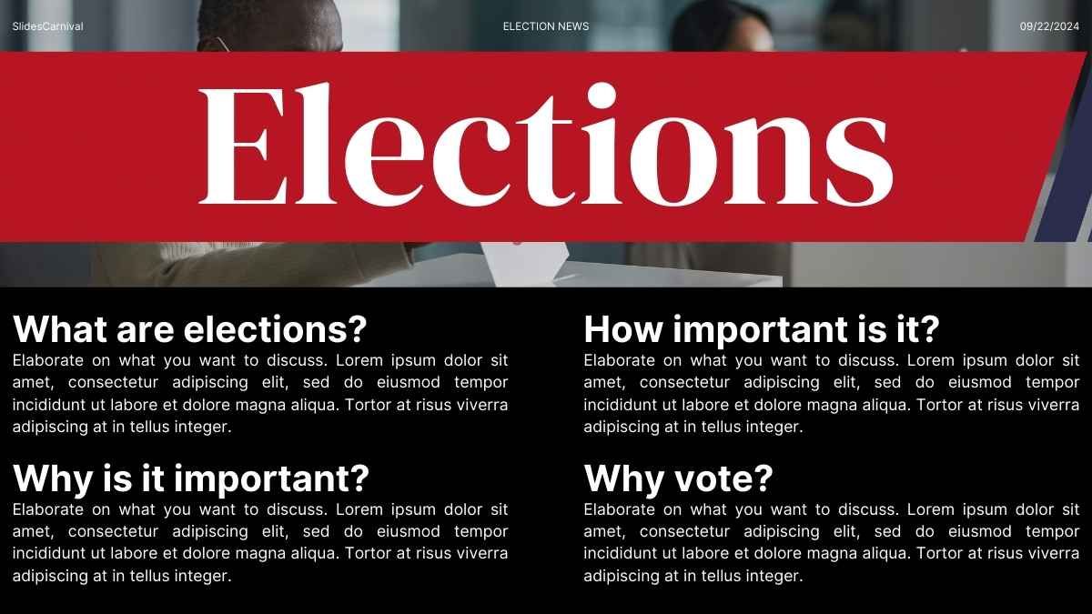 Minimal Election News Background Slides - slide 9