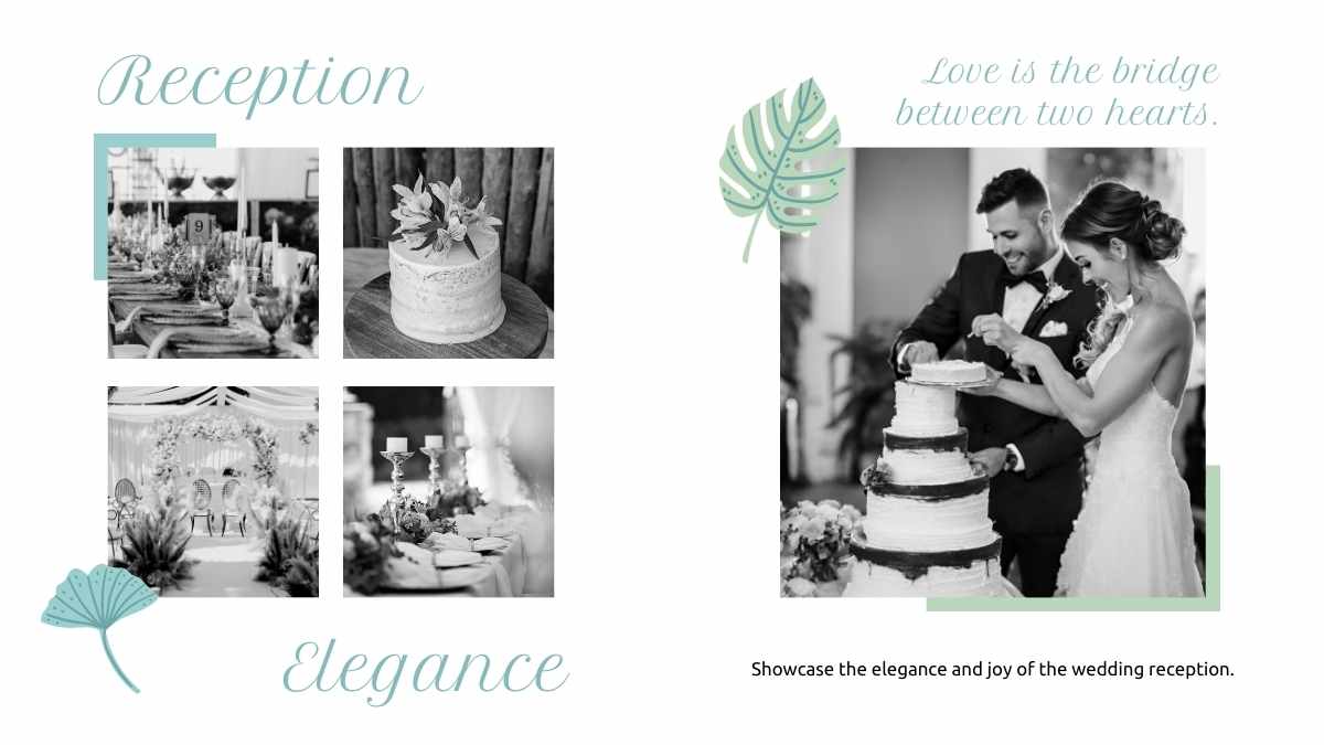 Álbum de Fotos de Casamento Floral Minimalista - deslizar 12