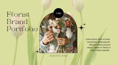 Slides Carnival Google Slides and PowerPoint Template Minimal Florist Brand Portfolio 1